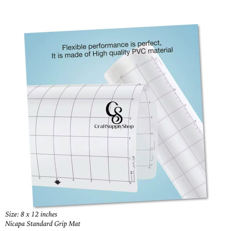 Nicapa StandardGrip Cutting Mat for Silhouette Portrait(8x12 inch Mats) Standard Adhesive Sticky Quilting Cut Mats Replacement Accessories for Silhouette Portrait (3) Standard Grip Cutting Mat for Silhouette Portrait(8x12 inch mats) Adhesive Sticky Quilting Accessories Replacement Silhouette Portrait Cutting Mat