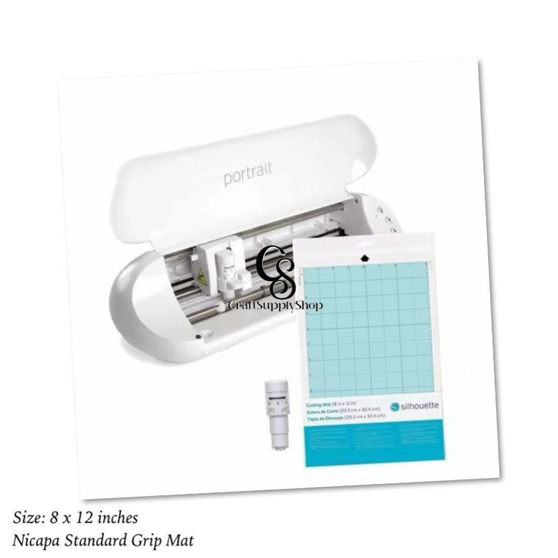 Nicapa StandardGrip Cutting Mat for Silhouette Portrait(8x12 inch Mats) Standard Adhesive Sticky Quilting Cut Mats Replacement Accessories for Silhouette Portrait (8) Standard Grip Cutting Mat for Silhouette Portrait(8x12 inch mats) Adhesive Sticky Quilting Accessories Replacement Silhouette Portrait Cutting Mat
