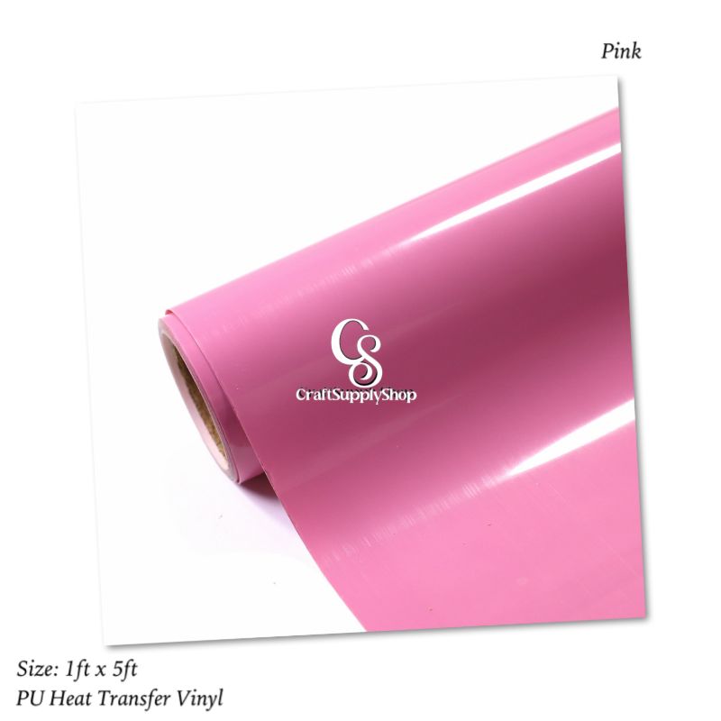 PU Pink Heat Transfer Vinyl Sheets, 5ft Roll HTV Vinyl for T-Shirts, Clothes, Bags, and More, Pink Iron on Vinyl Suitable for Most Cutter Machine, Easy to Cut & Weed (7) HTV Vinyl for T-Shirts, Clothes, Bags, and More, Iron on Vinyl Suitable for Most Cutter Machine, Easy to Cut & Weed
