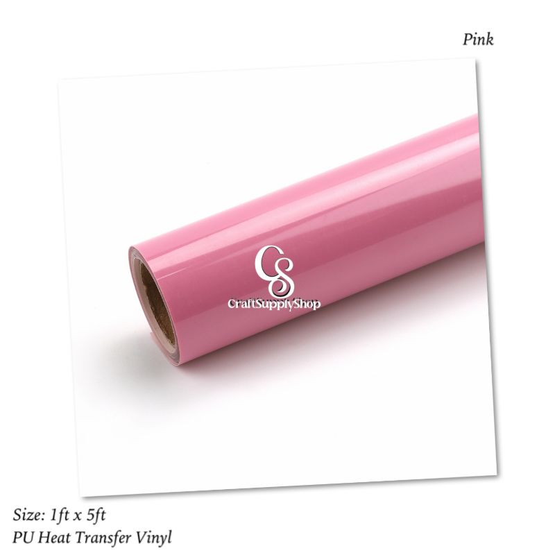 PU Pink Heat Transfer Vinyl Sheets, 5ft Roll HTV Vinyl for T-Shirts, Clothes, Bags, and More, Pink Iron on Vinyl Suitable for Most Cutter Machine, Easy to Cut & Weed (9) HTV Vinyl for T-Shirts, Clothes, Bags, and More, Iron on Vinyl Suitable for Most Cutter Machine, Easy to Cut & Weed