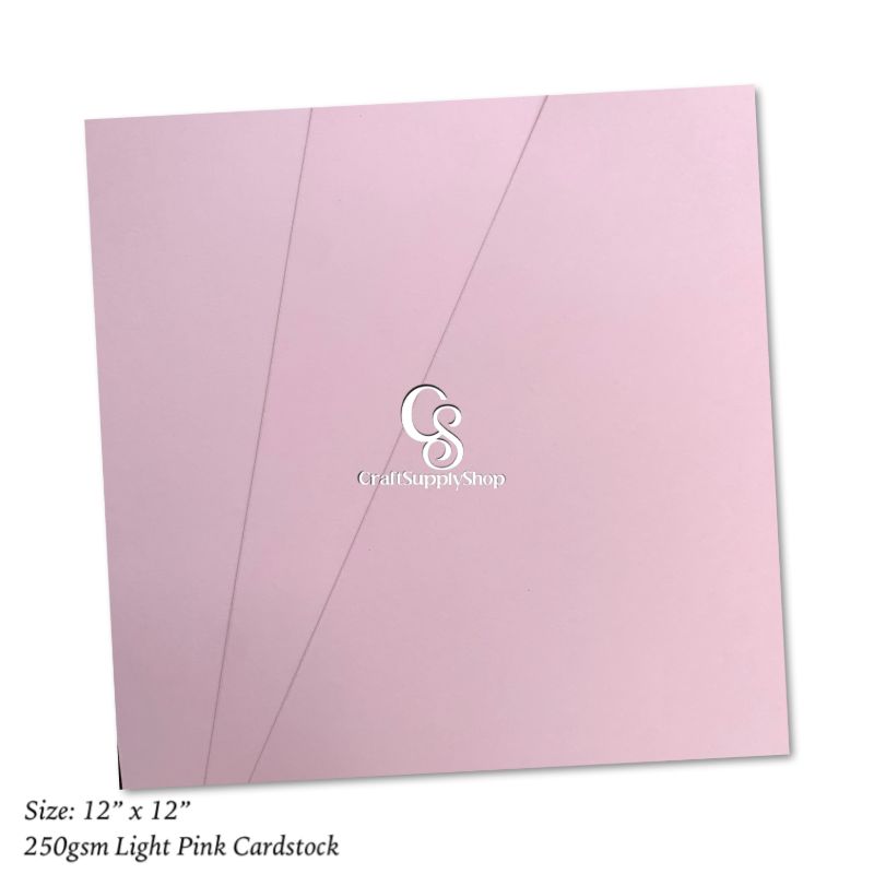 pink Light pink baby pink card, cardstock paper crafts, toppers, centerpieces, craft