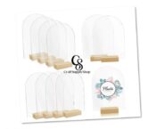 5x7 Inch Blank Frosted Arch Acrylic Table Number DIY Modern Wedding Signs Events& Parties Centerpieces Table Number Holders
