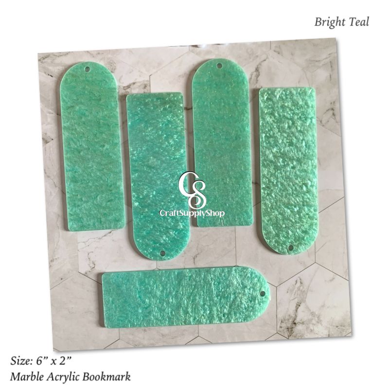 Luxury QUality 3mm Marble Acrylic Bookmarks