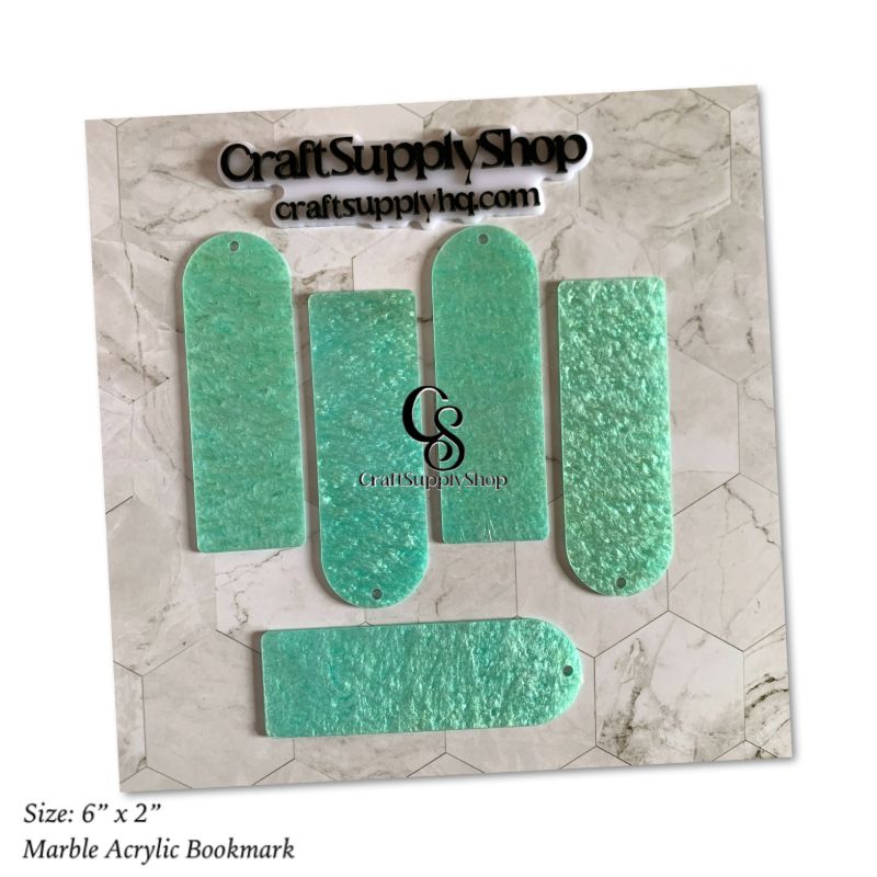 Luxury QUality 3mm Marble Acrylic Bookmarks