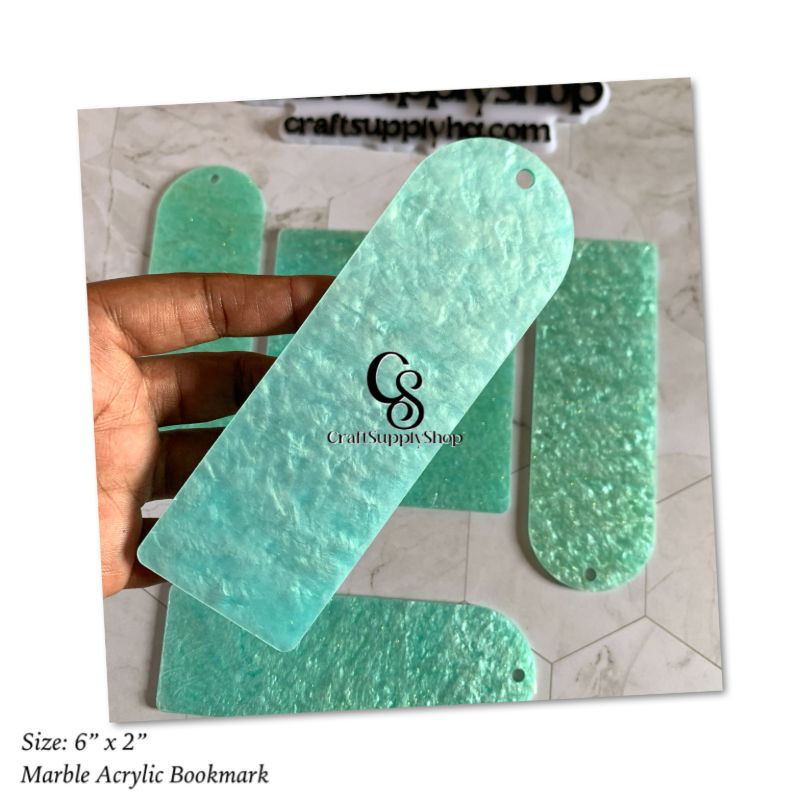 Luxury QUality 3mm Marble Acrylic Bookmarks