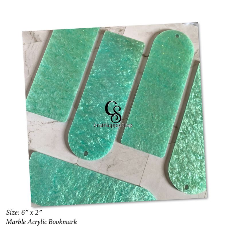 Luxury QUality 3mm Marble Acrylic Bookmarks