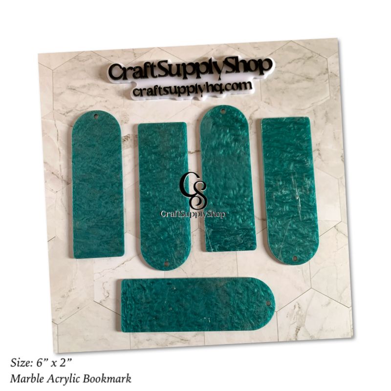 Luxury QUality 3mm Marble Acrylic Bookmarks