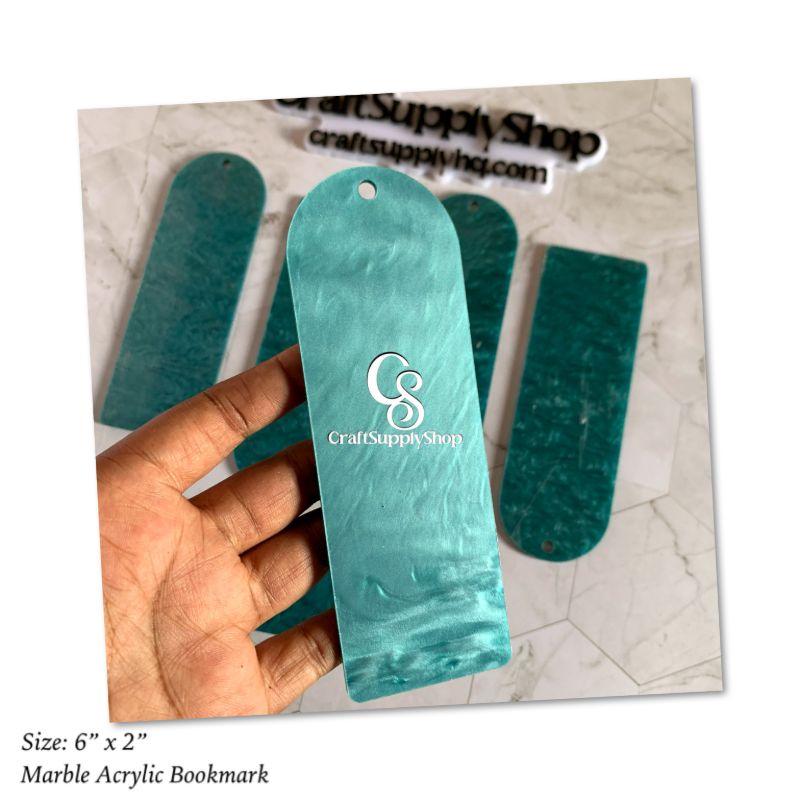 Luxury QUality 3mm Marble Acrylic Bookmarks