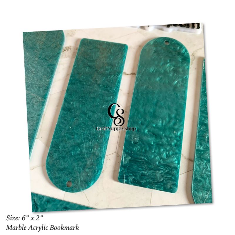 Luxury QUality 3mm Marble Acrylic Bookmarks