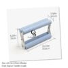 Craft Express Tumbler Cradle Holder for Crafting Blue with Foam Measuements and Adjustable Widths for Any Cups, Mugs, tumblers, Bottles, Vinyl Crafting