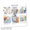 Craft Express Tumbler Cradle Holder for Crafting Blue with Foam Measuements and Adjustable Widths for Any Cups, Mugs, tumblers, Bottles, Vinyl Crafting