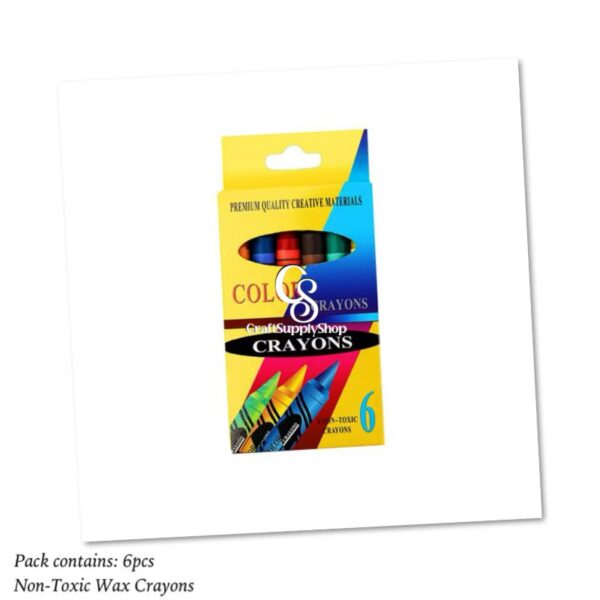 6Pack Non-Toxic Crayons Colorful Art Set Washable Drawing Crayons Kids Pastel Plastic Crayon, Crayon Graffiti Boxed Art Oil Paint Stick
