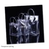 Clear Plastic Gift Bags with Handles - 9.06"x6.7"x2.76" Reusable PVC Tote for Party Favors,Wedding, Birthday, Baby Shower, Halloween, goodie Bags, Retail Shopping, Boutique, Treat Bags