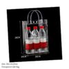 Clear Plastic Gift Bags with Handles - 9.06"x6.7"x2.76" Reusable PVC Tote for Party Favors,Wedding, Birthday, Baby Shower, Halloween, goodie Bags, Retail Shopping, Boutique, Treat Bags