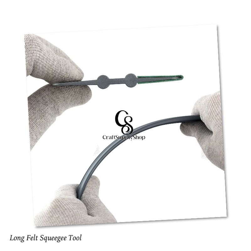 10/12 Inch Vinyl Wrap Squeegee Felt Long Size Vehicle Scraper Tool Car Vinyl Squeegee with Size Scale