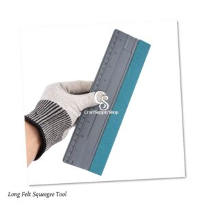 10/12 Inch Vinyl Wrap Squeegee Felt Long Size Vehicle Scraper Tool Car Vinyl Squeegee with Size Scale