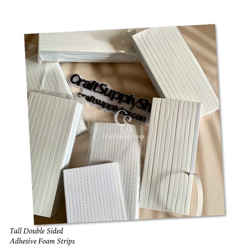 Double-Side Tall Foam Strips Tape, Craftsupplyshop tall foam double sided foam strips