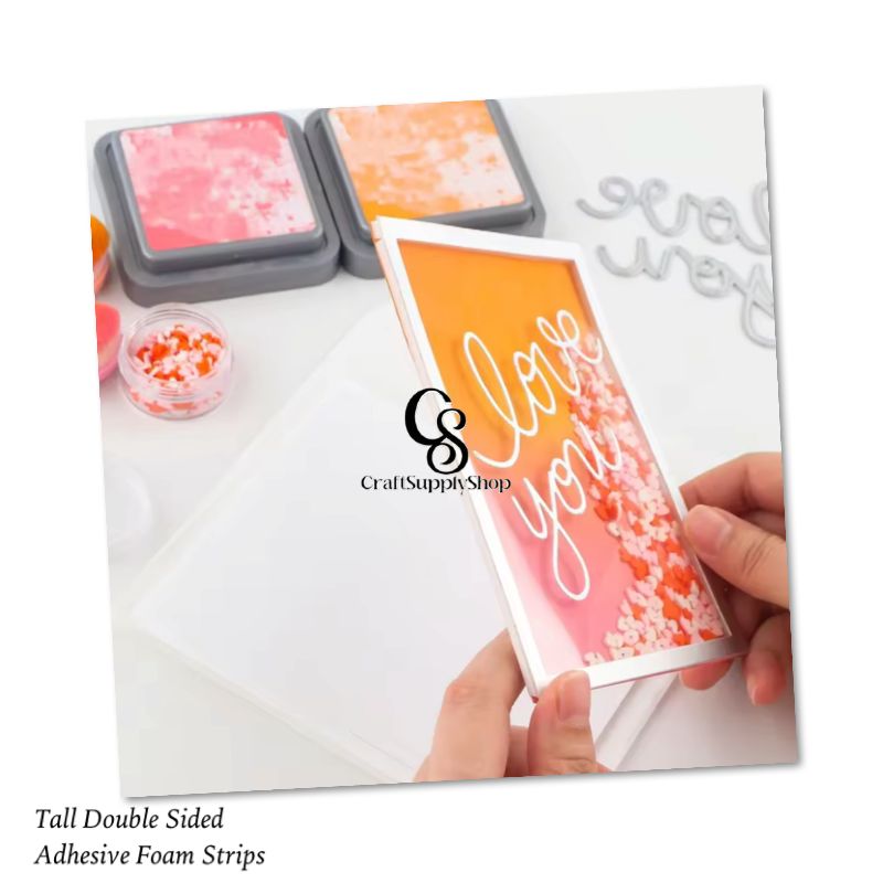 Double-Side Tall Foam Strips Tape, Craftsupplyshop tall foam double sided foam strips