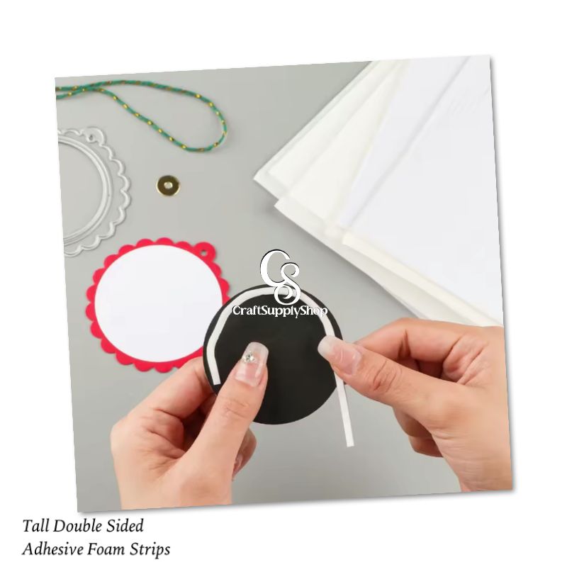 5mm Tall Pre Cut Double Sided Adhesive Strips (25) Double-Side Tall Foam Strips Tape, Craftsupplyshop tall foam double sided foam strips