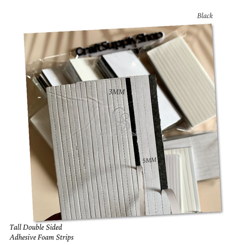 Double-Side Tall Foam Strips Tape, Craftsupplyshop tall foam double sided foam strips