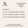 3pack CraftSupplyShop AL LIGHTWEIGHT heavyweight Samples Printable Inkjet Single Sided Double sided Photopaper