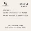 CraftSupplySHop C2S Samples Printable Laser Photopaper