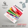 CraftSupplySHop C2S Samples Printable Laser Photopaper