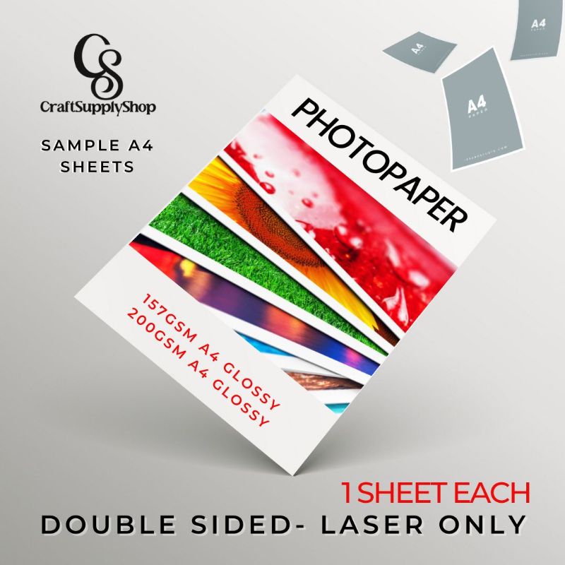 CraftSupplySHop C2S Samples Printable Laser Photopaper