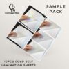 Cold Self Lamination Film Photo Laminate Film, A4 Vinyl Waterproof Film for Ultimate Document & Photo Protection No Machines Necessary