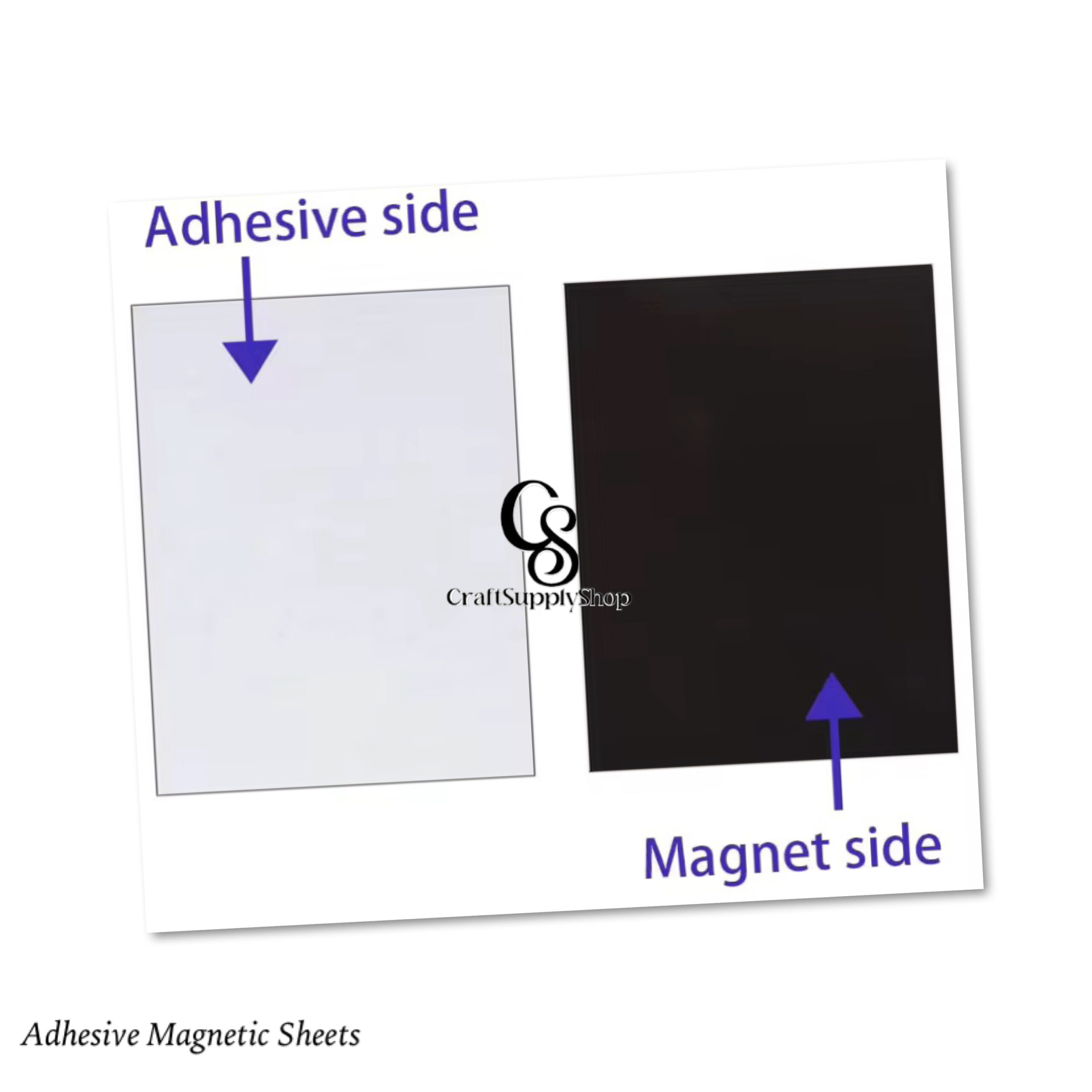 Magnetic Sheets with Adhesive Backing for Crafts, DIY 12 Pack. Strong Craft Magnets A4 to Make Flexible Magnet Self Sticky Tapes, Strips, Squares, Sheet for School Classroom Board, Fridge, Photos