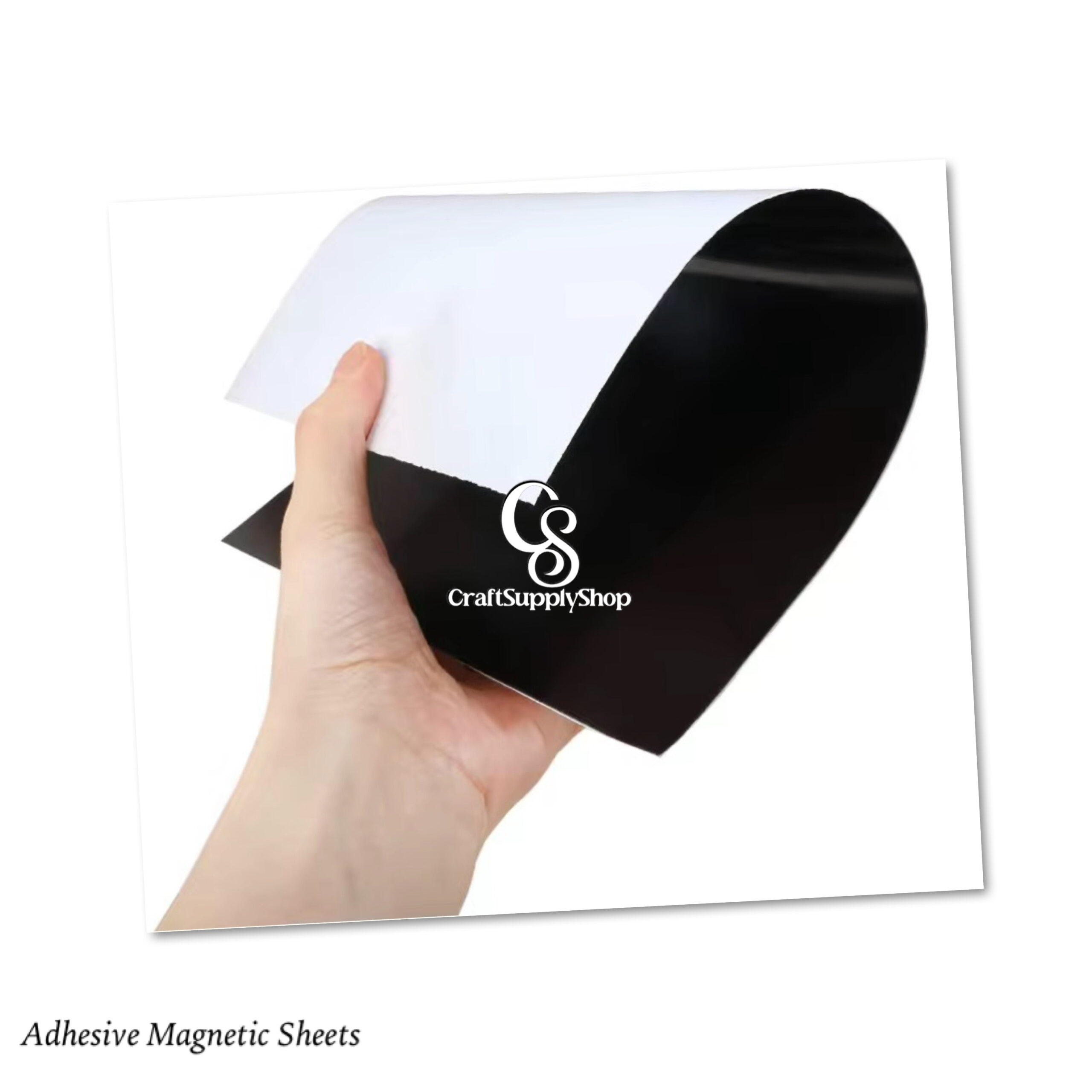 Magnetic Sheets with Adhesive Backing for Crafts, DIY 12 Pack. Strong Craft Magnets A4 to Make Flexible Magnet Self Sticky Tapes, Strips, Squares, Sheet for School Classroom Board, Fridge, Photos