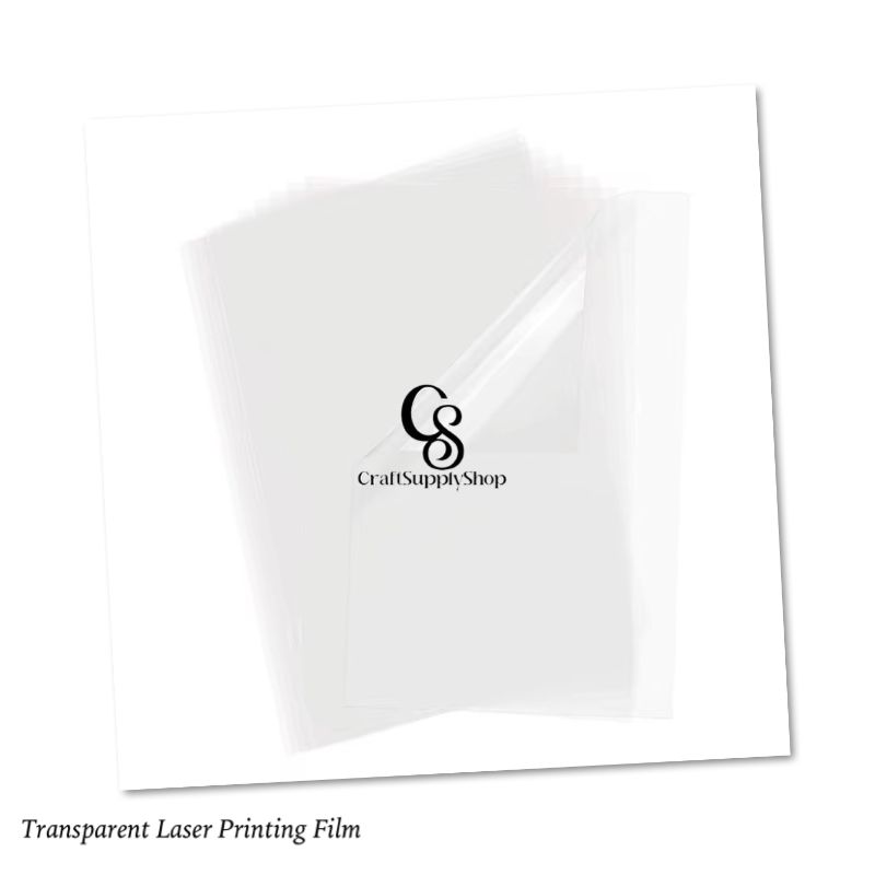 Laser Photo Paper High Gloss Printing Film, Inkjet Printable Film for Silk Screen Printing, Laser Printer Film Sheets Supplies