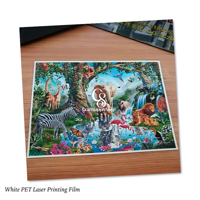 Waterproof Laser Film Translucent Film for Silk Screen Printing Inkjet Film Sheets for Screen Printer Screen Printing Supplies CraftSupplySHop Laser Inkjet printable Sigle Sided, double sided photopaper screen printing film (9)