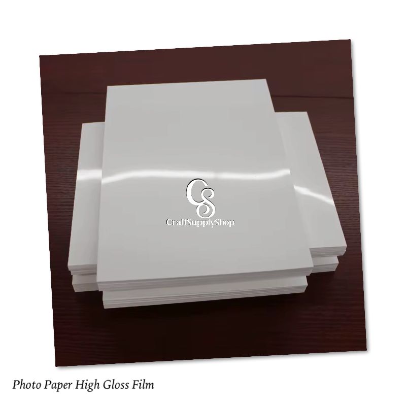 CraftSupplySHop Laser Inkjet printable Sigle Sided, double sided photopaper film