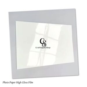 CraftSupplySHop Laser Inkjet printable Sigle Sided, double sided photopaper film