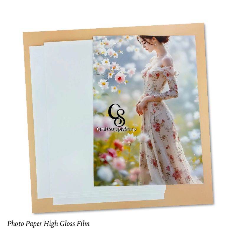 CraftSupplySHop Laser Inkjet printable Sigle Sided, double sided photopaper film