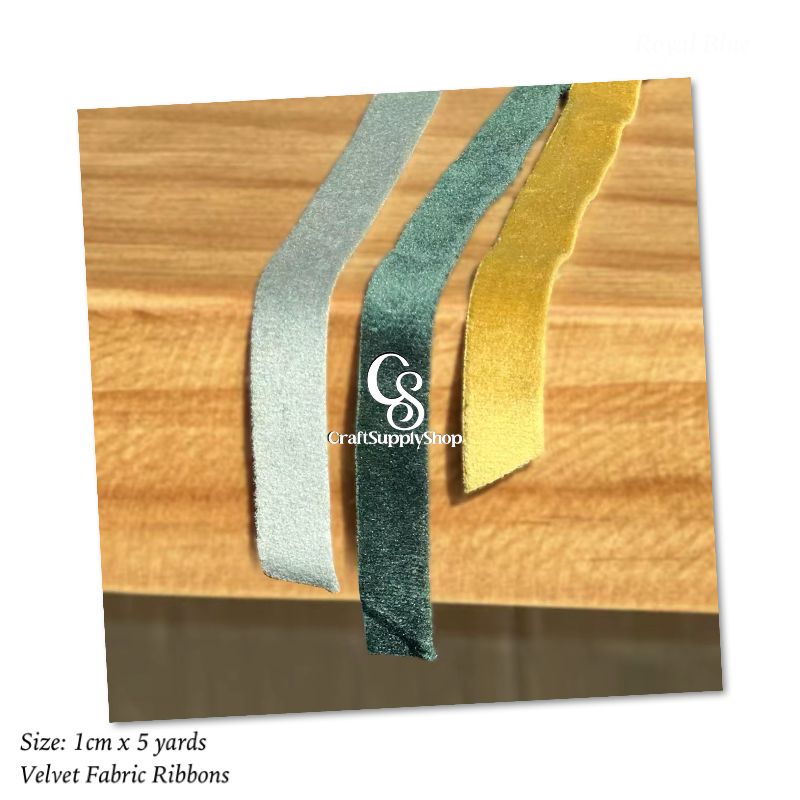 10mm Dutch Velvet Fabric Ribbons (16) Craftsupplyshop Velvet Wreath Merry Christmas Ribbon 10 mm Velvet Ribbon for Christmas Wreath Decoration Handmade Craft Ornaments