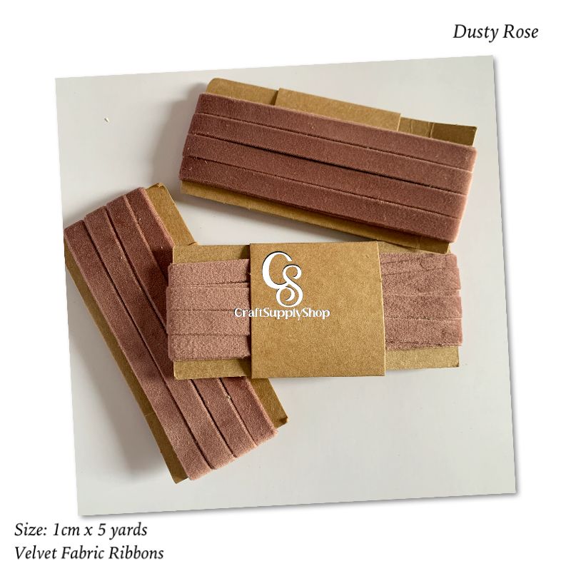 10mm Dutch Velvet Fabric Ribbons (17) Craftsupplyshop Velvet Wreath Merry Christmas Ribbon 10 mm Velvet Ribbon for Christmas Wreath Decoration Handmade Craft Ornaments