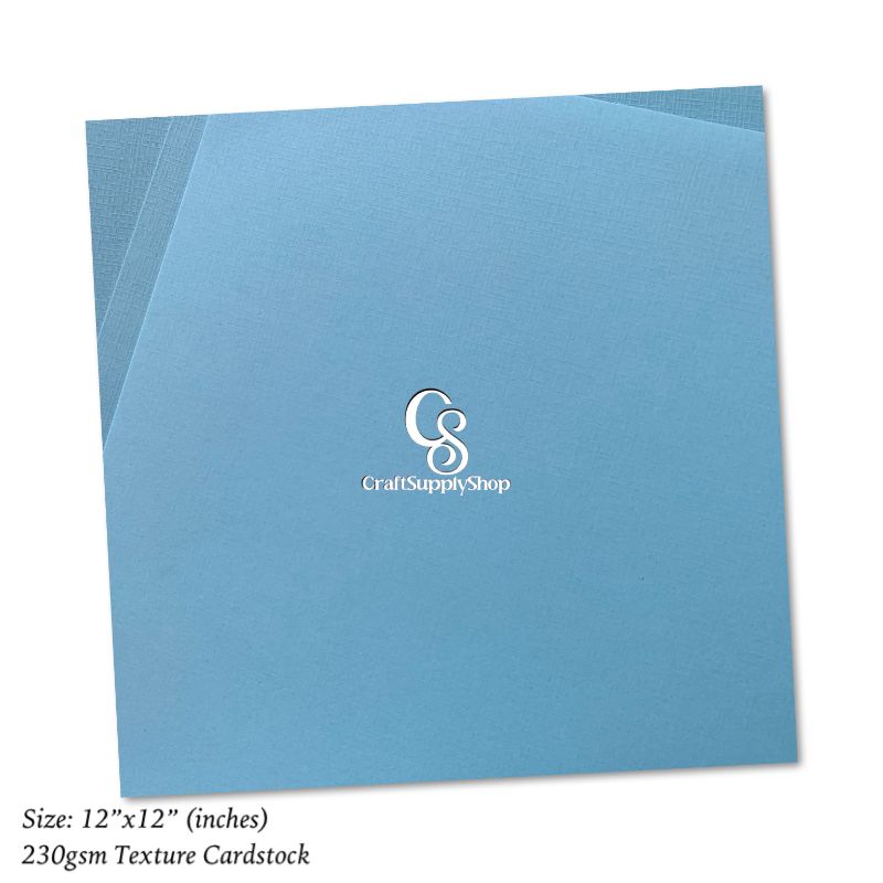 Craftsupplyshop 12x12 Cardstock 230gsm Textured Linen Crosshatch Scrapbook Paper cardstock for 3d letters, cards, toppers, arts and crafts