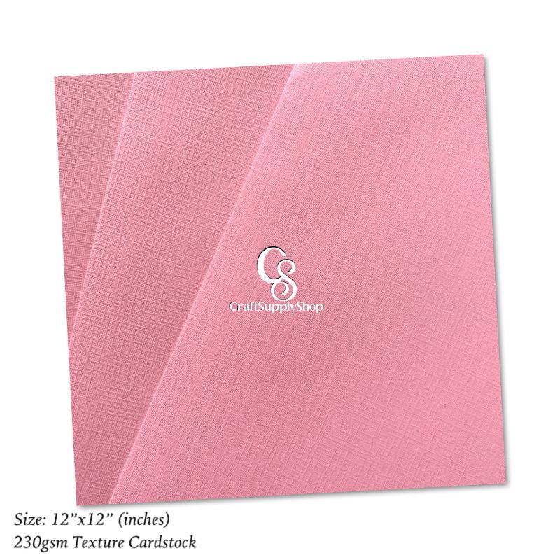 Crosshatch Texture Cardstock, Craftsupplyshop 12x12 Cardstock 230gsm Textured Linen Crosshatch Scrapbook Paper cardstock for 3d letters, cards, toppers, arts and crafts