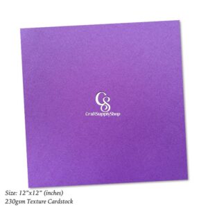 Crosshatch Texture Cardstock, Craftsupplyshop 12x12 Cardstock 230gsm Textured Linen Crosshatch Scrapbook Paper cardstock for 3d letters, cards, toppers, arts and crafts