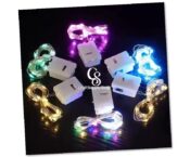 2m 3m LED Copper Wire String Light 3-Function Flashing Mode Button Battery Box Led Decorative Serial Lights Holiday Light