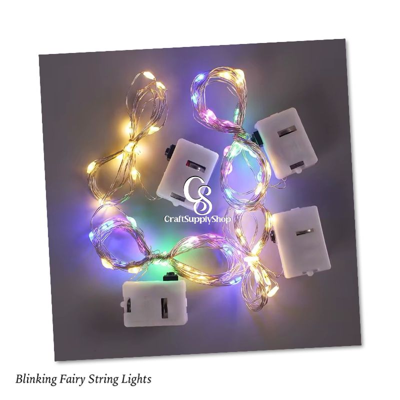 2m 3m LED Copper Wire String Light 3-Function Flashing Mode Button Battery Box Led Decorative Serial Lights Holiday Light