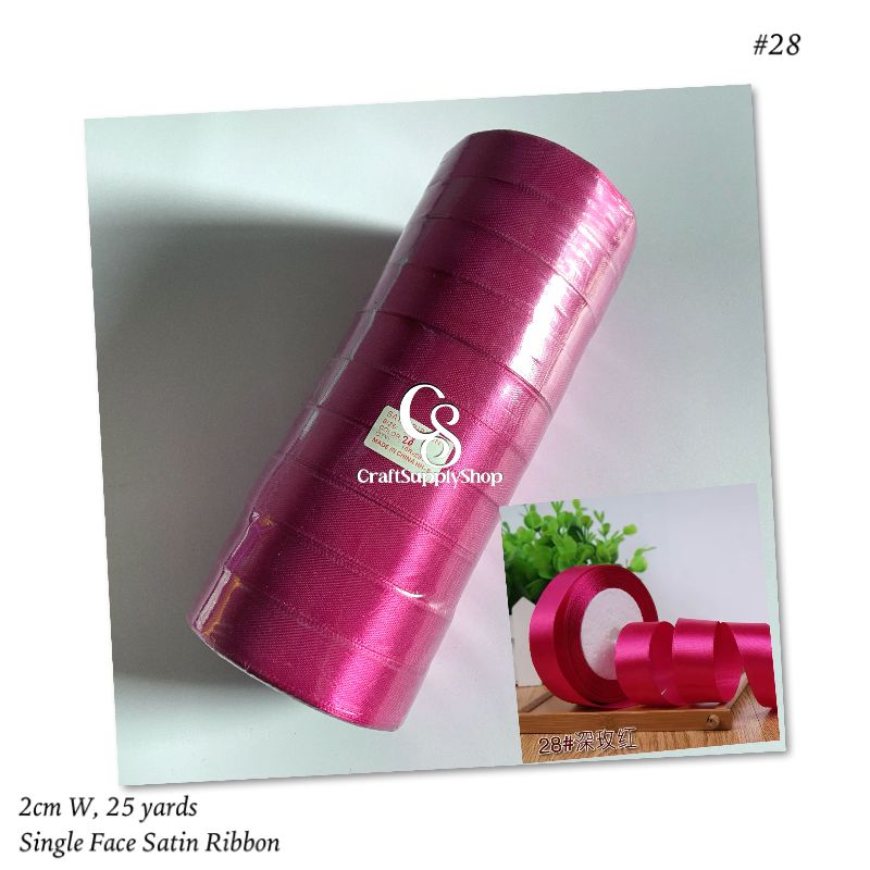 2cm Satin Ribbon 1 Inch 2 Inch Color Ribbon Monochrome Single-sided Ribbon (14) atin Ribbon Gift Ribbon Satin Ribbons Fabric Ribbon Decorative Ribbon for DIY Crafts Gift Packaging Wedding Birthday Party Christmas Decoration