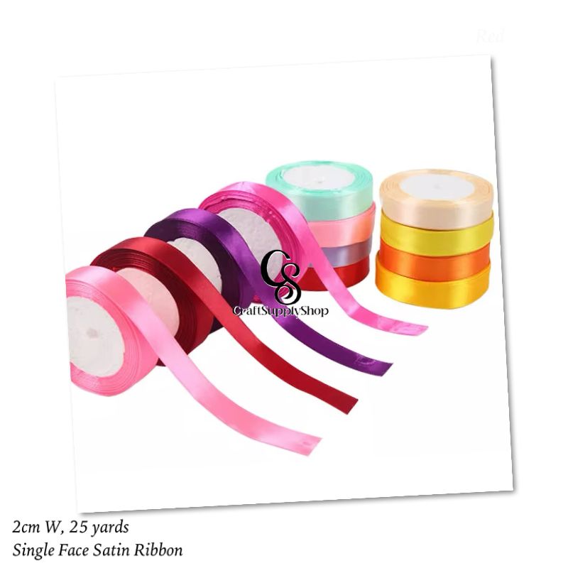 2cm Satin Ribbon 1 Inch 2 Inch Color Ribbon Monochrome Single-sided Ribbon (5) atin Ribbon Gift Ribbon Satin Ribbons Fabric Ribbon Decorative Ribbon for DIY Crafts Gift Packaging Wedding Birthday Party Christmas Decoration
