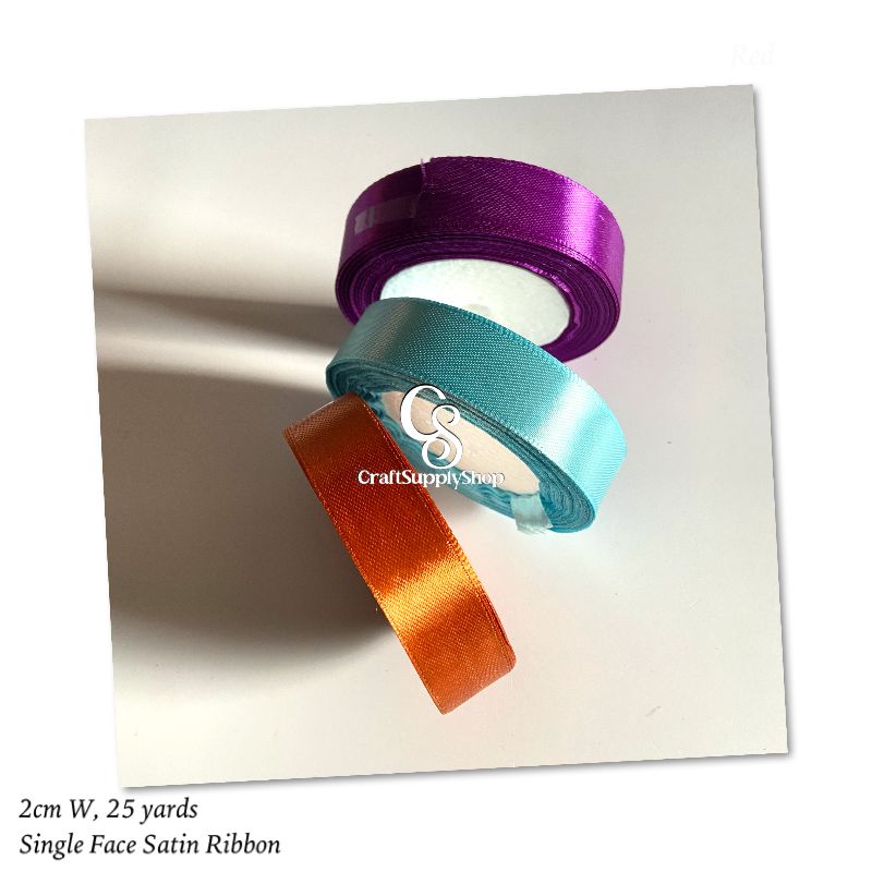 2cm Satin Ribbon 1 Inch 2 Inch Color Ribbon Monochrome Single-sided Ribbon (6) atin Ribbon Gift Ribbon Satin Ribbons Fabric Ribbon Decorative Ribbon for DIY Crafts Gift Packaging Wedding Birthday Party Christmas Decoration