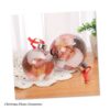 8cm/10cm Clear Plastic Christmas Flat Ball Ornaments Xmas DIY Christmas Photo Ball, picture open and close ornament ball bauble