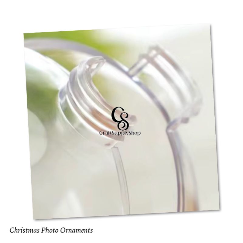 8cm/10cm Clear Plastic Christmas Flat Ball Ornaments Xmas DIY Christmas Photo Ball, picture open and close ornament ball bauble