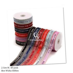 Personalized Gift Decoration, best wishes for you Organza Ribbon Personalized Gift Decoration