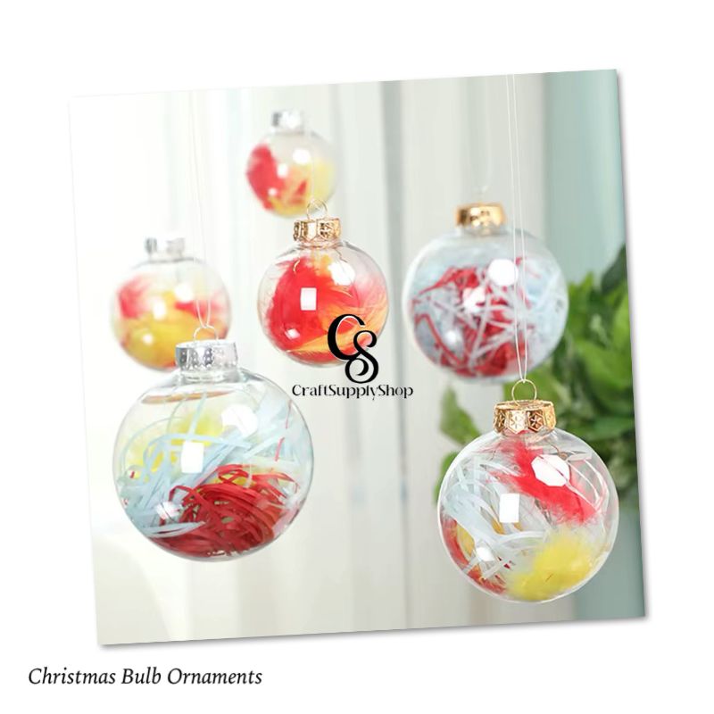 Christmas Ornaments Christmas Bulb Snow Filling Ball Ornaments Clear Plastic Ball Diy Christmas Tree Decoration Pendant